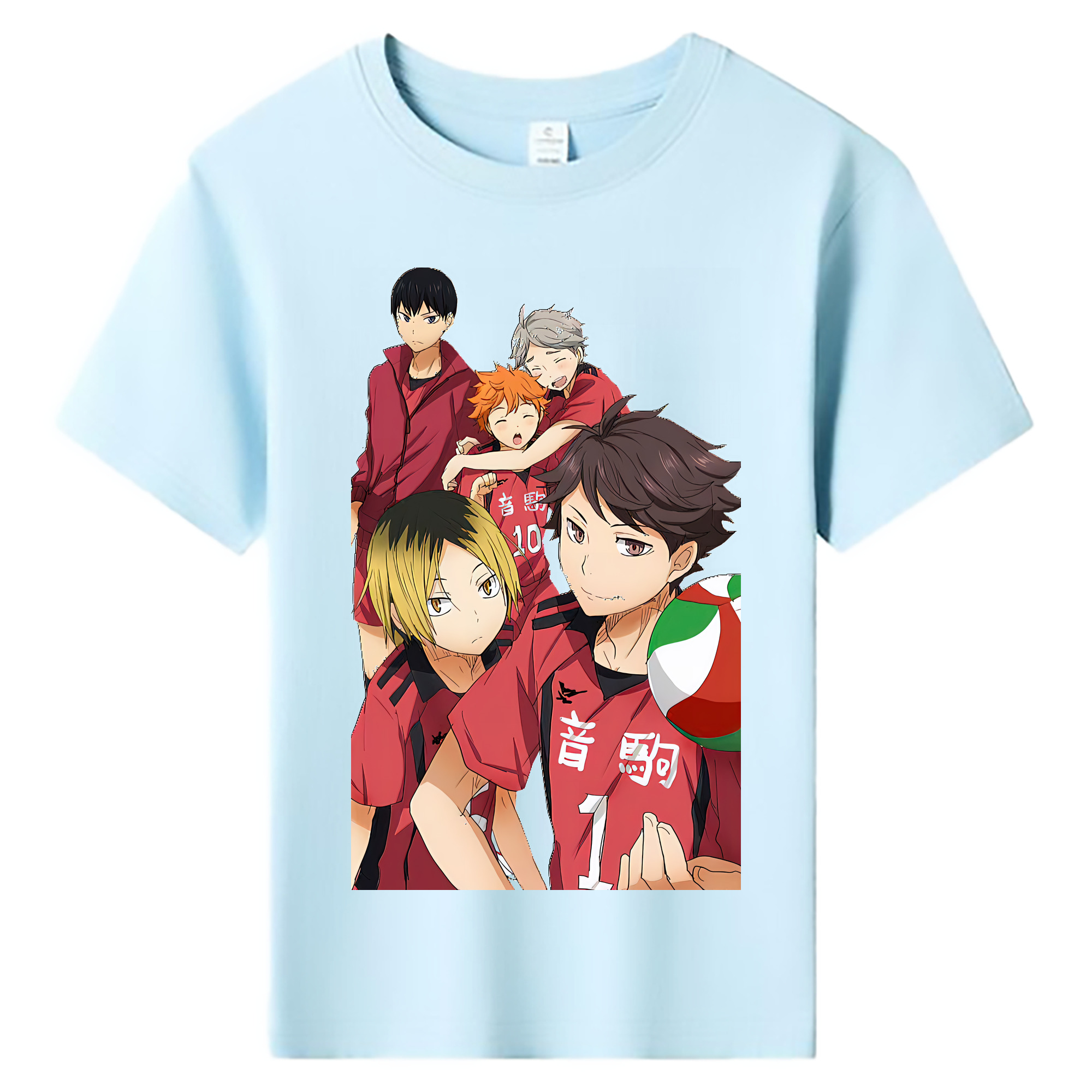 （画像用） ハイキュー!! Haikyu!! 綿100％キッズTシャツ（フロントプリント）